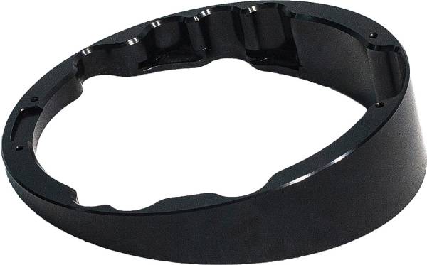 MC BAGGERS - RAKED HEADLIGHT BEZEL BLACK - Image 1