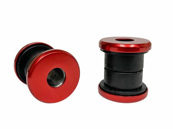 PRO ONE - HANDLEBAR RISER DAMPER KIT POLYURETHANE BUSHING RED ANODI - Image 1