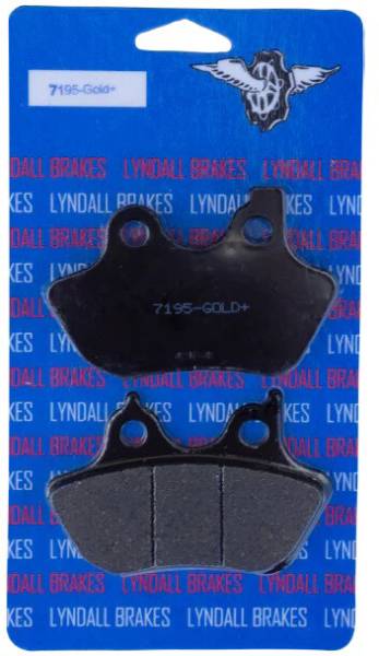 LYNDALL BRAKES - PROFILED BRAKE PAD GOLD+ FR/RR `00-07 EXCEPT 200 MM TIRE - Image 1