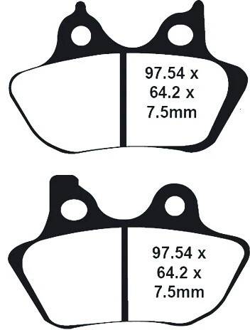 LYNDALL BRAKES - PROFILED BRAKE PAD X+ FR/RR `00-07 EXCEPT 200 MM TIRE - Image 1