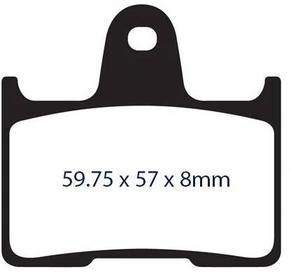 LYNDALL BRAKES - BRAKE PAD Z+ REAR `14-UP SPORTSTER - Image 1