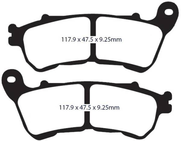 LYNDALL BRAKES - BRAKE PAD Z+ FRONT `14-UP SPORTSTER - Image 1