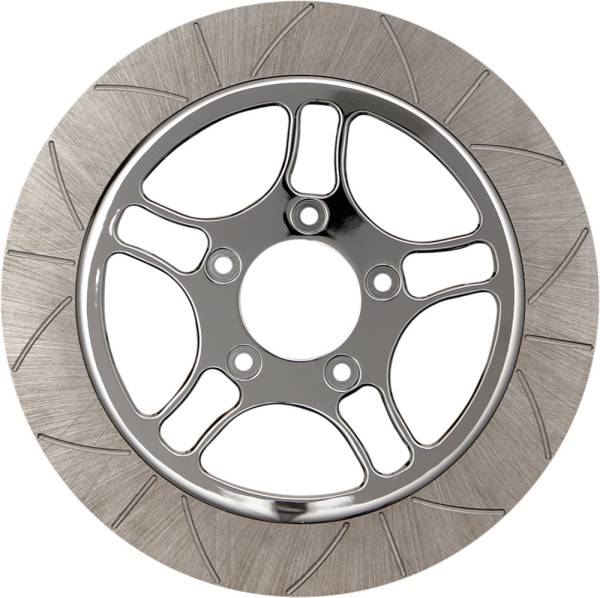 LYNDALL BRAKES - TRIANGULAR FRONT BRAKE ROTOR 11.5" CHROME - Image 1