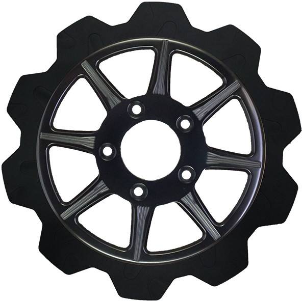 LYNDALL BRAKES - HIGH CARBON STEEL PHOENIX FRONT ROTOR BLACK 11.8" - Image 1