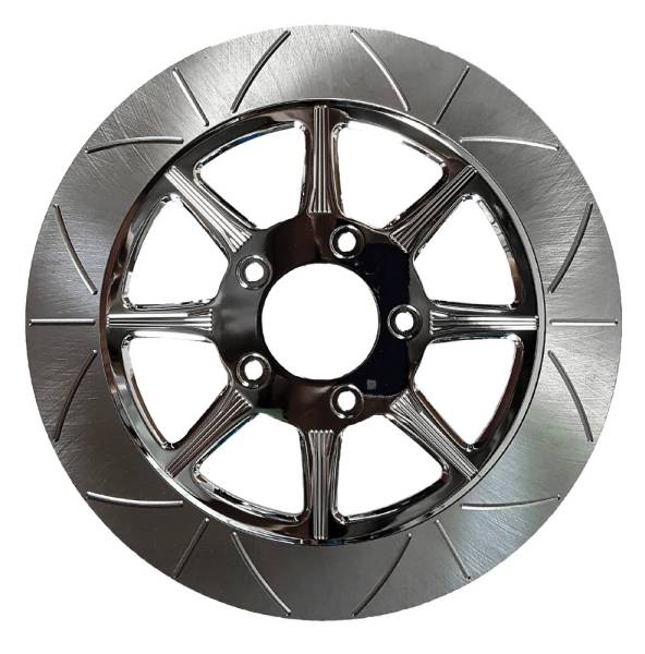 LYNDALL BRAKES - HIGH CARBON STEEL PHOENIX FRONT ROTOR CHROME 11.5" - Image 1