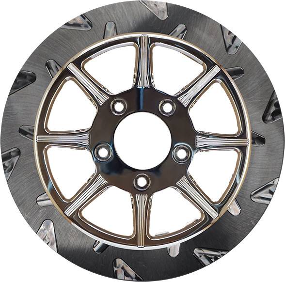 LYNDALL BRAKES - HIGH CARBON STEEL PHOENIX FRONT ROTOR CHROME 11.8" - Image 1