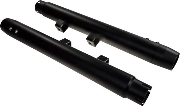 HARDDRIVE - HD RADIUM MUFFLERS BLACK W/BLACK END CAPS - Image 1