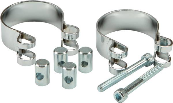 HARDDRIVE - EXHAUST CLAMPS SPORTSTER 48MM - Image 1