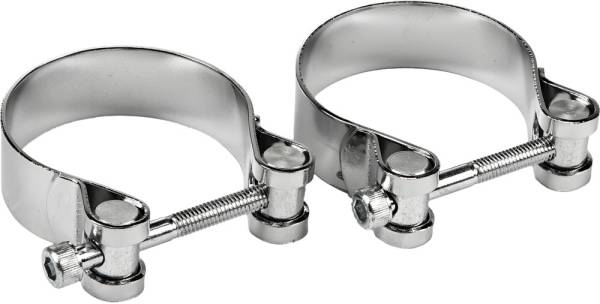 HARDDRIVE - EXHAUST END CLAMPS 48-65 PANHEAD 54MM - Image 1