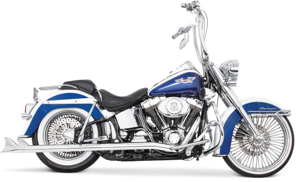 FREEDOM - SHARKTAIL DUALS CHROME 2.5"ODX32" `97-06 SOFTAIL - Image 1