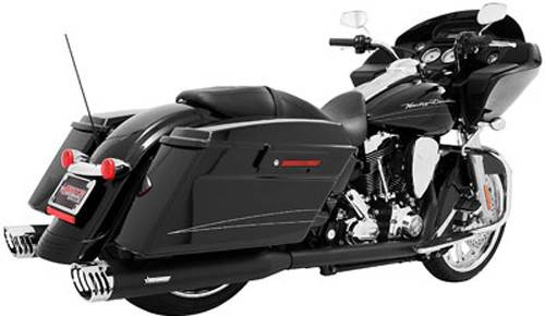 FREEDOM - RACING DUALS COMP BLK/ CHR TIP BAGGER - Image 1