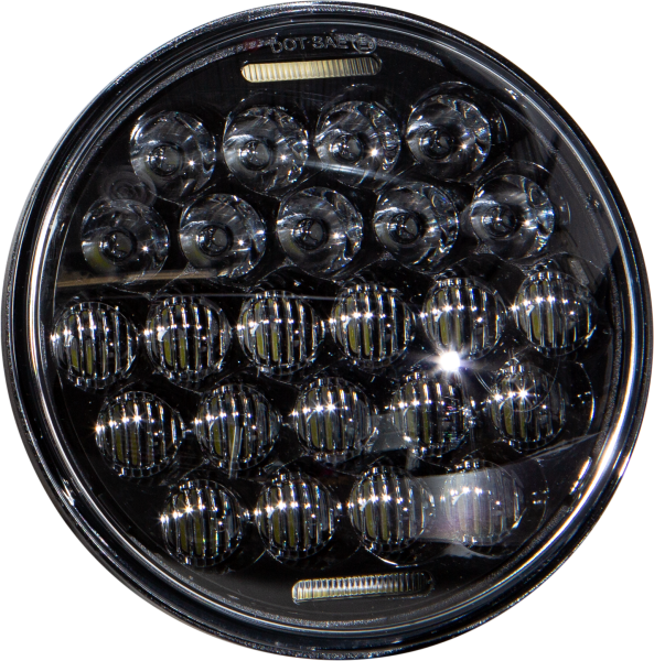 HARDDRIVE - LED HEADLIGHT 5.75" 75W BLACK 3500/2000 LUMENS - Image 1