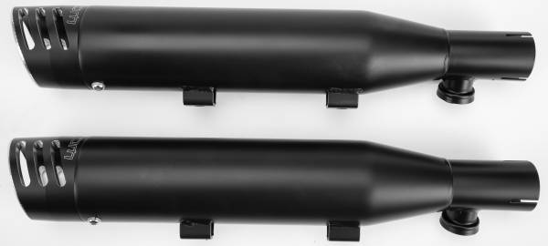 FREEDOM - 3 1/4" RACING SLIP-ONS BLACK W/BLACK  TIP SPORTSTER - Image 1