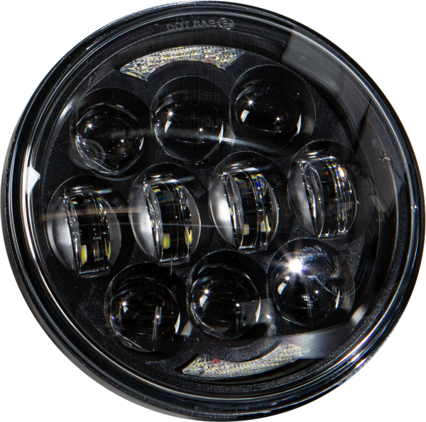 HARDDRIVE - LED HEADLIGHT 5.75" 80W BLACK 4000/2200 LUMENS - Image 1