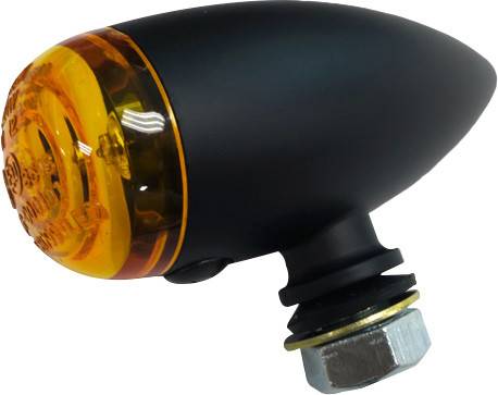 HARDDRIVE - LED MARKER LIGHT BLACK W/AMBER LENS - Image 1