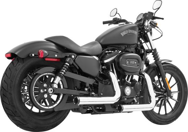 FREEDOM - STAGGERED DUALS CHROME W/BLACK TIP SPORTSTER - Image 1