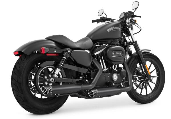 FREEDOM - RACING SLIP-ONS 3.25" BLACK W/BLK TIP `14-20 SPORTSTER - Image 1