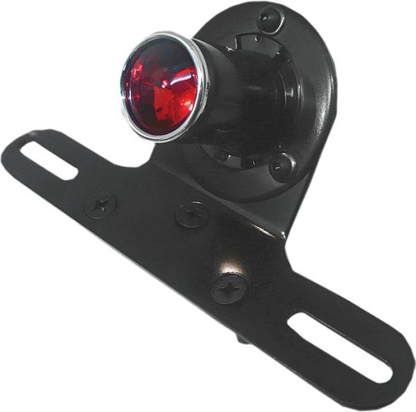 HARDDRIVE - RETRO STYLE TAILLIGHT BLK 1.2" O.D. RED LENS - Image 1