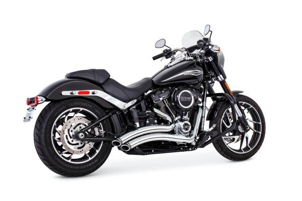 FREEDOM - SHARP CURVE RADIUS CHROME W/BLACK TIP M8 SOFTAIL - Image 1