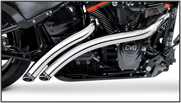 FREEDOM - RADICAL RADIUS CHROME W/BLACK TIP M8 SOFTAIL - Image 1