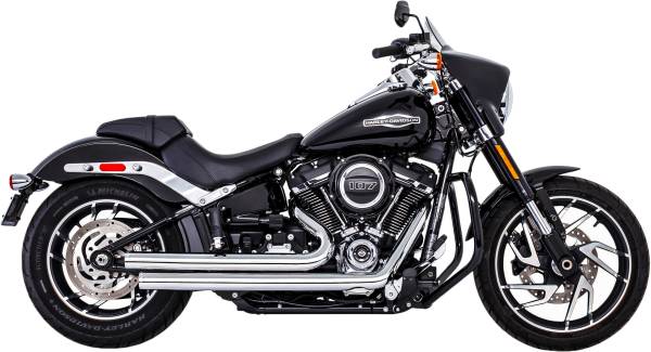 FREEDOM - INDEPENDENCE STAGGERED CHROME W/CHROME TIP M8 SOFTAIL - Image 1