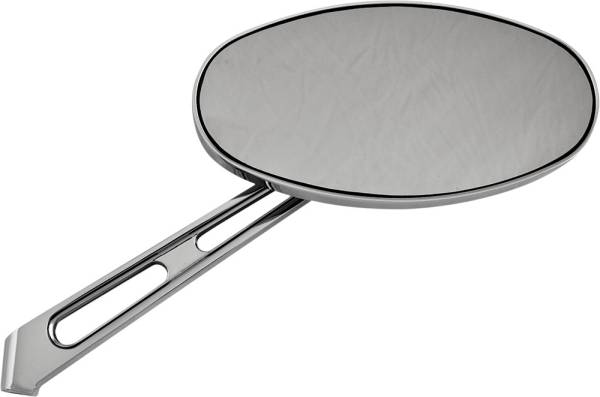 HARDDRIVE - SMOOTH OVAL MIRROR CHROME RIGHT 6" - Image 1