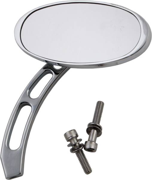 HARDDRIVE - CUSTOM OVAL MIRROR CHROME L/R 5" - Image 1