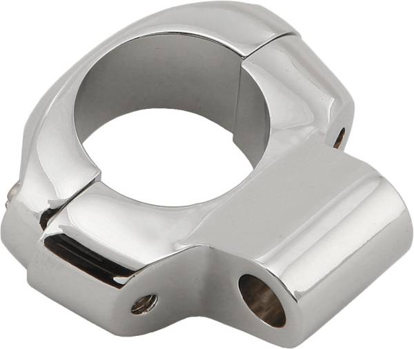 HARDDRIVE - TWO PIECE ADJ MOUNTING CLAMP CHROME 7/8"  1" BAR - Image 1