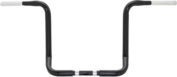 HARDDRIVE - BAGGER APE-HANGER HANDLEBAR GLOSS BLACK 12" CABLE FLH - Image 1