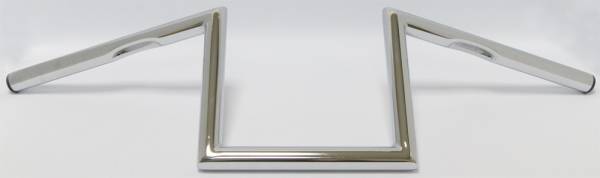 HARDDRIVE - Z-BAR ONE INCH DIMPLED 8 INCH CHROME - Image 1