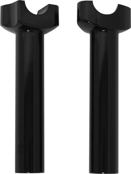 HARDDRIVE - H-BAR RISERS 6-1/2"  STRAIGHT BLACK - Image 1