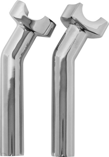 HARDDRIVE - H-BAR RISERS 6-1/2" PULLBACK CHROME - Image 1