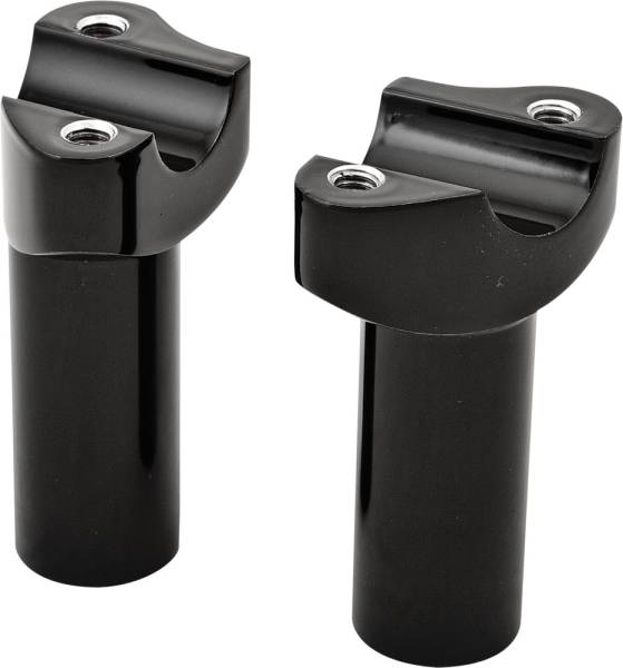 HARDDRIVE - H-BAR RISERS 3-1/2" STRAIGHT BLACK - Image 1