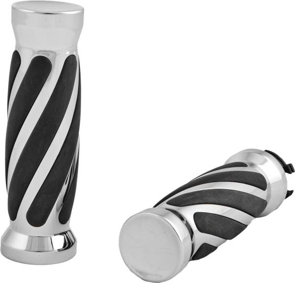 HARDDRIVE - GRIPS W/TWIST RUBBER CHROME CABLE - Image 1