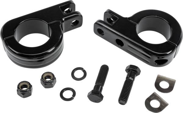 HARDDRIVE - FOOTPEG MOUNT CLAMPS 1.5" BAR BLACK - Image 1