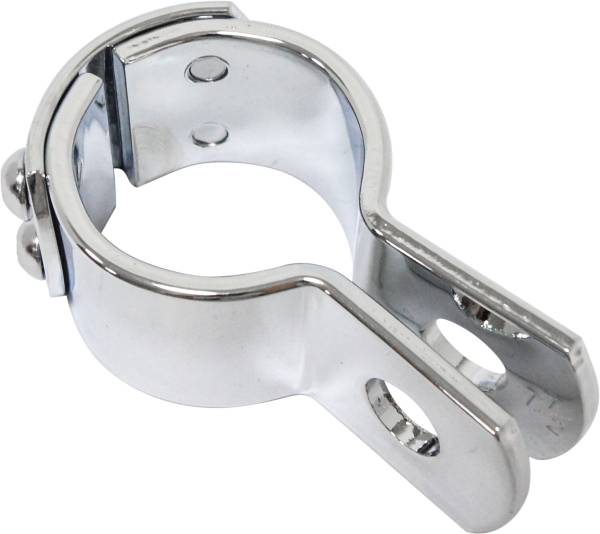 HARDDRIVE - THREE PIECE FRAME CLAMP 1-1/2" CHROME - Image 1