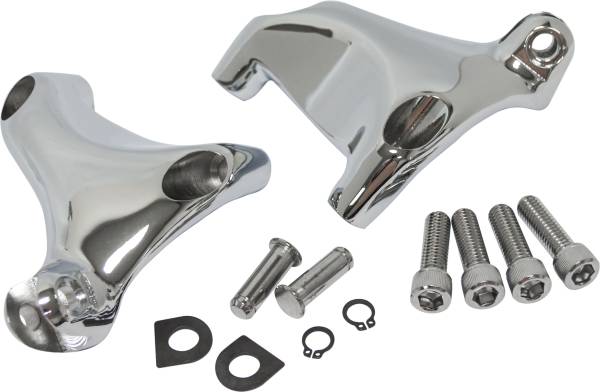 HARDDRIVE - PASSENGER PEG MOUNTS CHROME SPORTSTER 04-11 - Image 1