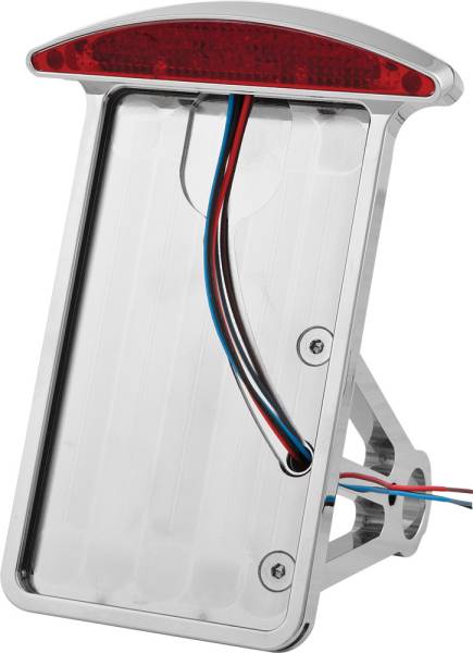 HARDDRIVE - LICENSE PLATE FRAME FLAT VERTICAL HALF MOON LED - Image 1