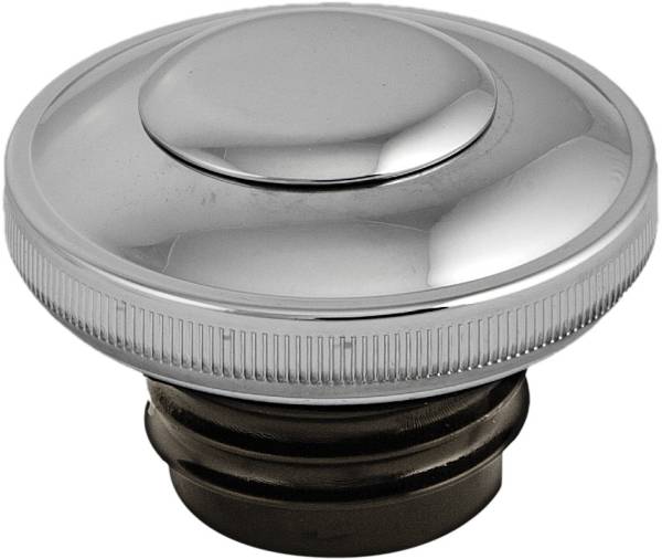 HARDDRIVE - GAS CAP SCREW-IN W/LOCK&COVER VENTED CHROME 82-95 - Image 1