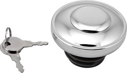 HARDDRIVE - GAS CAP SCREW-IN W/LOCK&COVER NON-VENTED CHROME 82-95 - Image 1