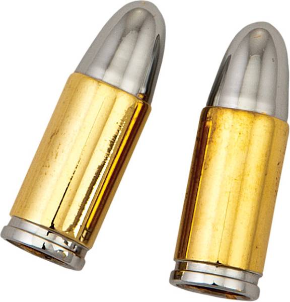 HARDDRIVE - VALVE STEM CAPS GOLD BULLET PR - Image 1