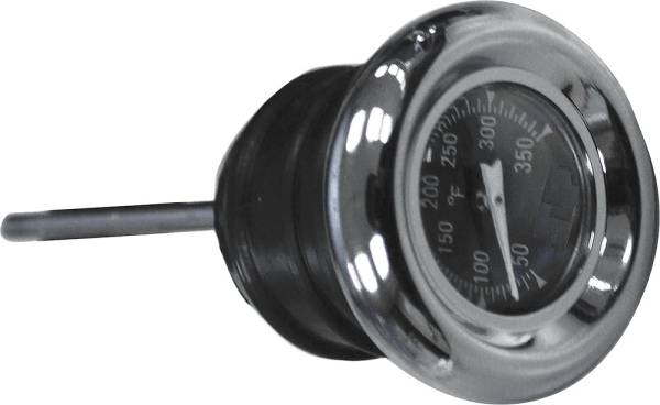 HARDDRIVE - OIL TEMP GAUGE 2 3/4" DIPSTICK BLACK FACE - Image 1