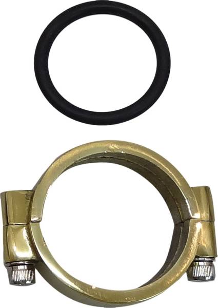 HARDDRIVE - HD INTAKE CLAMP SET BRASS SHOEVELHEAD/XL L78-85 - Image 1