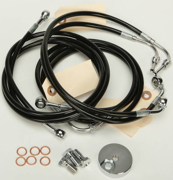 HARDDRIVE - BRAKELINE KIT BLK TOURING - Image 1