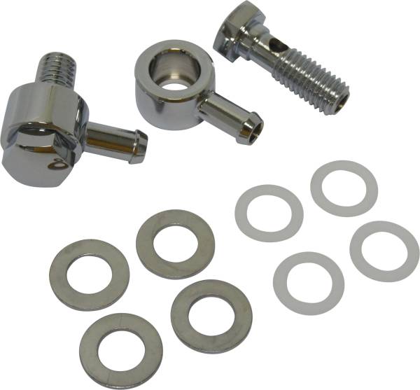 HARDDRIVE - BREATHER BOLTS W/FITTINGS BT 93-98 XL 91-16 - Image 1