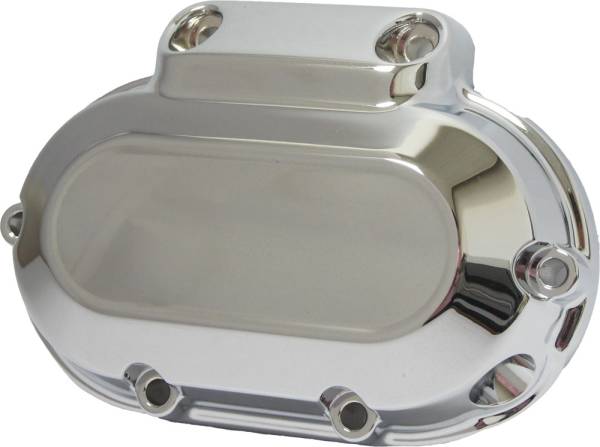 HARDDRIVE - TRANS SIDE COVER CHROME 6 SPD TWIN CAM 07-17 & DYNA 06 - Image 1