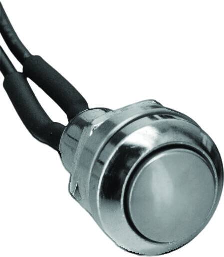 HARDDRIVE - MINI PUSH BUTTON SWITCH CHROME - Image 1