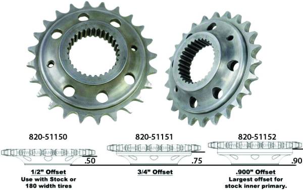 HARDDRIVE - CHAIN CONV SPRKT 24T 1/2" OFFSET 6-SPEED - Image 1