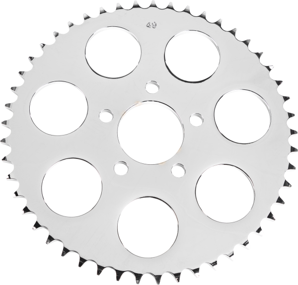 HARDDRIVE - CHROME REAR SPROCKET 49T BIG TWIN 00-13 - Image 1