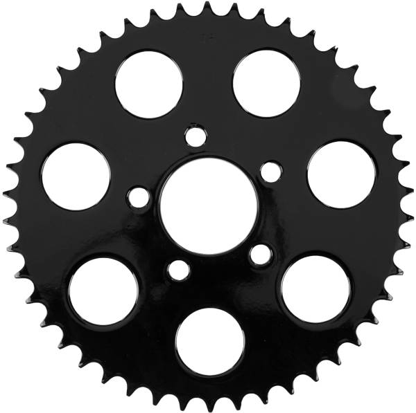 HARDDRIVE - GLOSS BLACK REAR SPROCKET 46T BIG TWIN 00-13 - Image 1